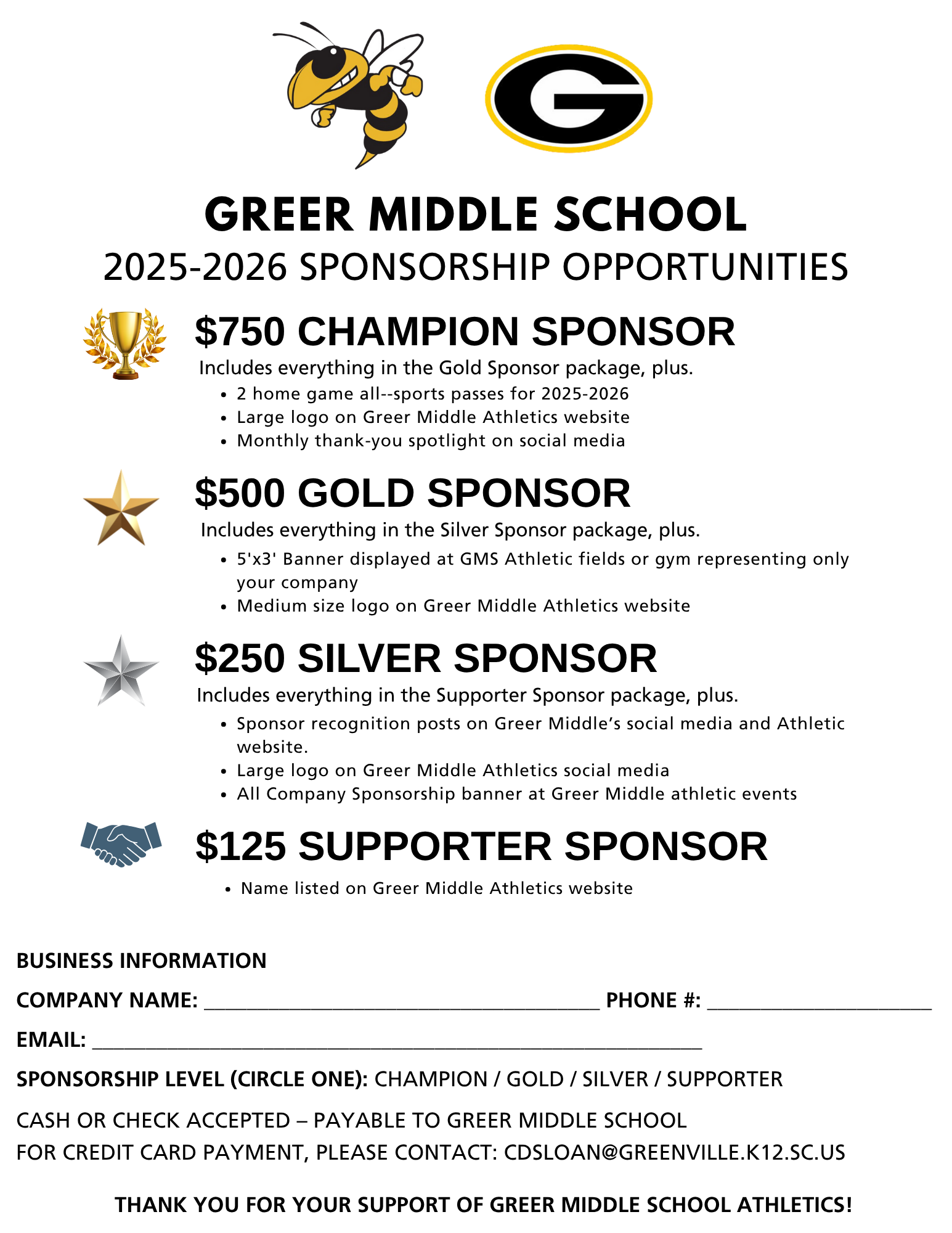 Sponsorships